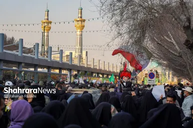گزارش تصویری | مراسم تشییع پیکر مطهر شهید مدافع امنیت «مهدی ظریف» در مشهد ۳