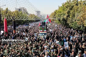 راهپیمایی مردم مشهد در محکومیت اغتشاشات اخیر و تشییع شهدای مدافع امنیت