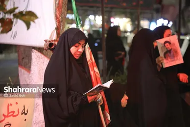 گزارش تصویری | یکصدوبیست‌وپنجمین شب حضور مردم مشهد در خیابان
