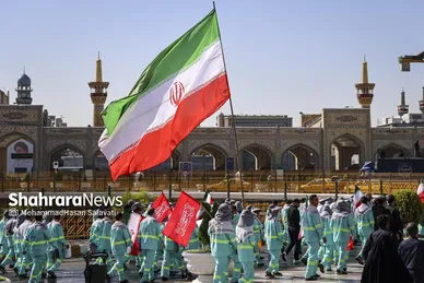 گزارش تصویری | آیین اذن خدمت کاروان خدام الحسین (ع) شهرداری مشهد