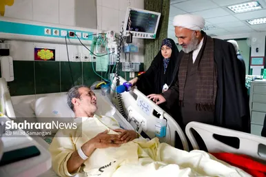 گزارش تصویری | بازدید حجت‌الاسلام نصرالله پژمانفر، رییس کمیسیون اصل نود مجلس، از بیمارستان فارابی مشهد