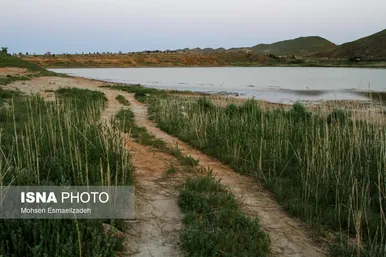 عکس‌هایی از دریاچه بزنگان در خراسان رضوی