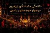 ویدئو | دلدادگی جاماندگان اربعین در جوار حرم مطهر رضوی