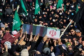 تشییع پیکر شهید مدافع امنیت در خلیل آباد (۲۰ دی ۱۴۰۴)
