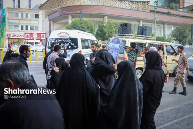 تشییع پیکر جانباز شهید عباس معروفی در مشهد