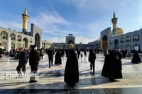 حال و هوای ویژه حرم مطهر رضوی در آستانه عید سعید فطر (۱۰ فروردین ۱۴۰۴)