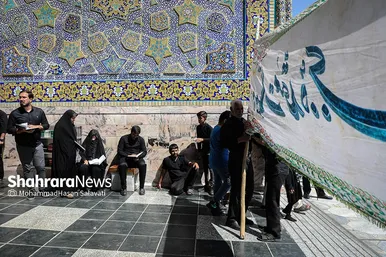 عزاداری روز شهادت امام رضا (ع) در حرم مطهر رضوی