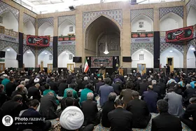 حرم امام رضا (ع) در روز تاسوعا غرق در ماتم و عزا شد + فیلم