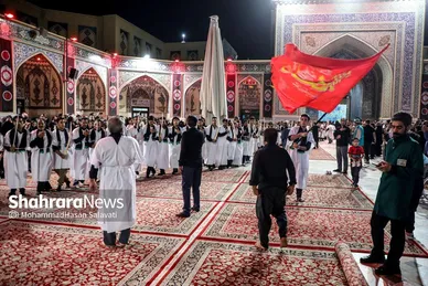 عزاداری هیئت‌های استان کرمان در حرم مطهر امام‌رضا(ع)
