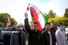 ویدئو | برگزاری اجتماع دانشگاهیان انقلابی در دانشگاه فردوسی