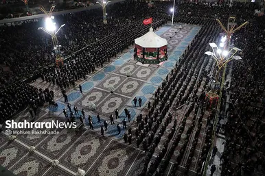 گزارش تصویری | مراسم خطبه خوانی شب عاشورا در حرم مطهر رضوی