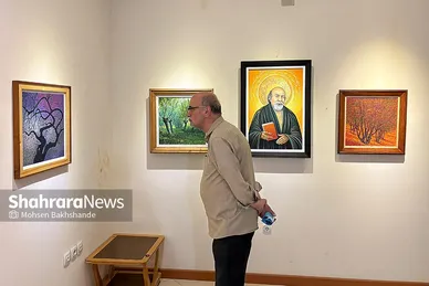گزارش تصویری | نمایشگاه نقاشی «زیبایی فرّ خداوند است»