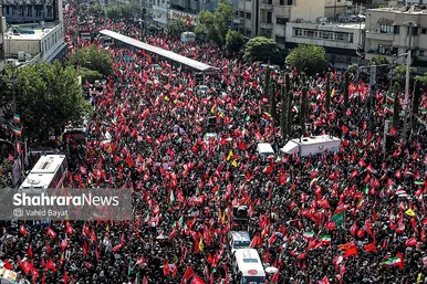 گزارش تصویری | تشییع پیکر امام شهید در تهران (۱۵ تیر ۱۴۰۵) - ۱