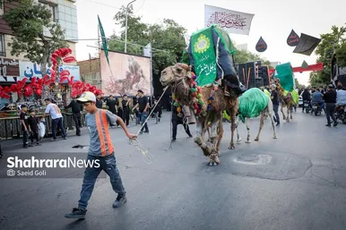گزارش تصویری | کاروان اعلام عزای ماه محرم در مشهد