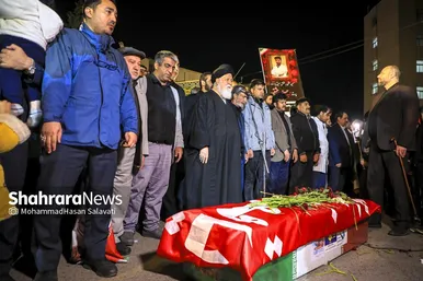 گزارش تصویری | وداع با پیکر مطهر پرستار شهید «حسین عشقی» در مشهد