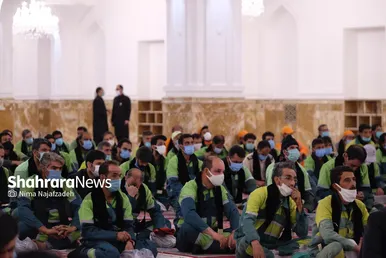 آیین تشرف و اذن خدمت خادمان شهری در مشهدالرضا (ع)
