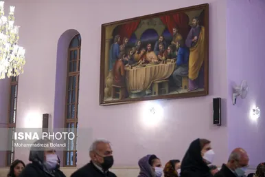 مراسم سال نو میلادی در کلیسای «تارگمانچاتس» تهران