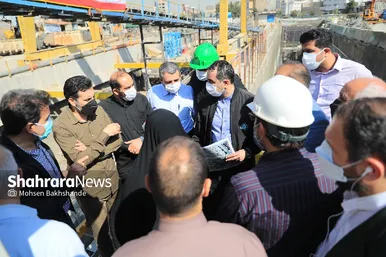 بازدید اعضای شورای اسلامی شهر مشهد از خطوط قطار شهری مشهد