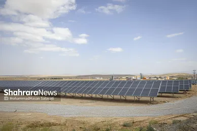 گزارش تصویری | بهره‌برداری از دو نیروگاه خورشیدی ۷ مگاواتی در مشهد