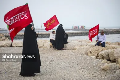 گزارش تصویری | زنجیره ۵ کیلومتری جان‌فدایان ایران در سواحل بندرعباس