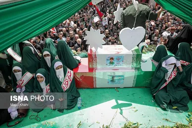 گزارش تصویری | مراسم تشییع پیکر شهدای اقتدار در تهران (۷ تیر ۱۴۰۴)