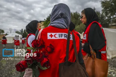 گزارش تصویری | مانور امدادگران جمعیت هلال احمر
