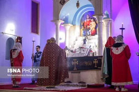 مراسم سال نو میلادی در کلیسای &laquo;تارگمانچاتس&raquo; تهران
