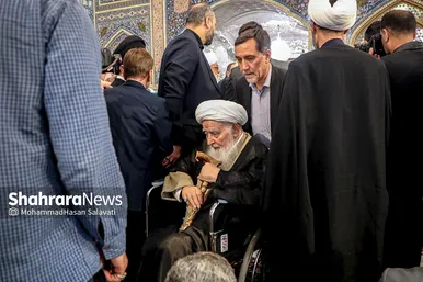 مراسم بزرگداشت هفتمین روز شهادت شهدای خدمت در حرم مطهر رضوی