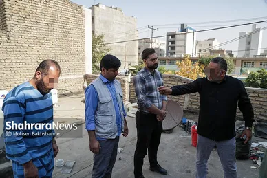 گزارش تصویری | بازسازی قتل مرد جوان به دست برادر همسرش در حوالی پایانه مسافربری مشهد