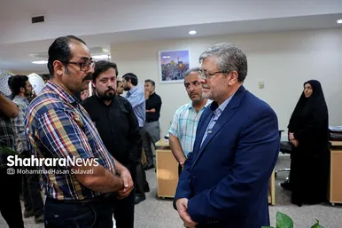 حضور شهردار مشهد در موسسه شهرآرا به مناسبت روز خبرنگار