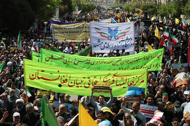 راهپیمایی روز قدس در مشهد
