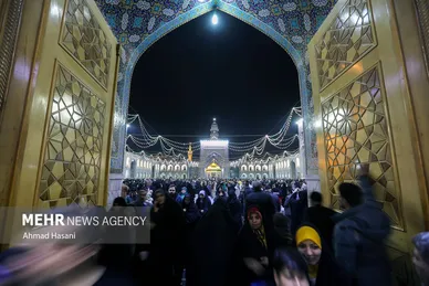 حال و هوای حرم مطهر رضوی در شب میلاد امام جواد (ع)