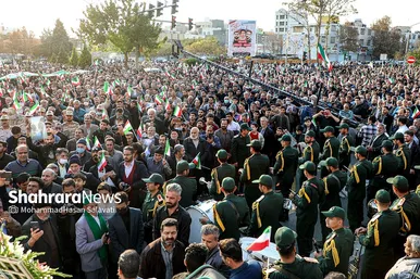 تشییع با شکوه ۳ شهید مدافع امنیت در مشهد
