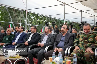 آیین بازگشایی معابر پادگان لشکر 77