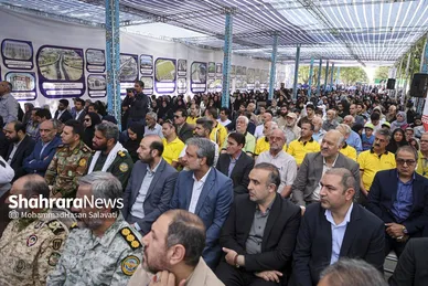 گزارش تصویری | مراسم بهره برداری از فاز یک بوستان جهانشهر مشهد