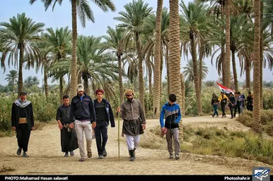 هم‌قدم با زائران کربلا در کنار فرات