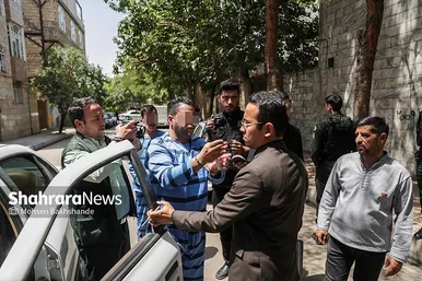 گزارش تصویری | بازسازی صحنه قتل در خیابان خواجه ربیع مشهد