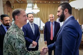 احمد الشرع با فرمانده سنتکام دیدار کرد