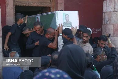 گزارش تصویری | تشییع پیکر شهید «قدرت زرنگاری» - جزیره هرمز