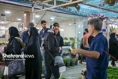 حال و هوای بازار گل مشهد در آستانه عید