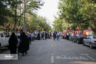 آیین بازگشایی معابر پادگان لشکر ۷۷