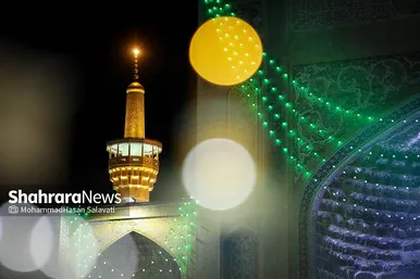 چراغانی و گل آرایی حرم مطهر رضوی در دهه کرامت