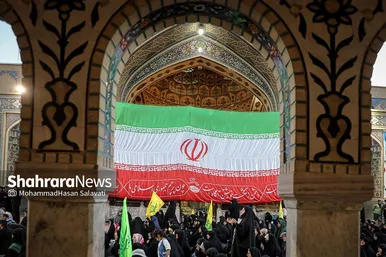 اجتماع همبستگی با جبهه مقاومت فلسطین در صحن قدس حرم مطهر رضوی