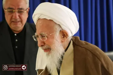 مراسم تشییع پیکر همسر آیت‌الله جوادی آملی