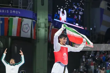 عکس‌هایی از دیدار فینال آرین سلیمی در المپیک ۲۰۲۴