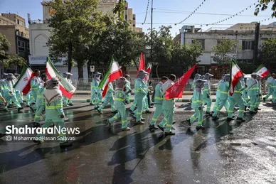 گزارش تصویری | آیین اذن خدمت کاروان خدام الحسین (ع) شهرداری مشهد