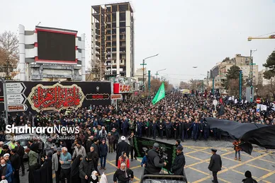 تشییع پیکر مطهر ۱۰ شهید گمنام در مشهد