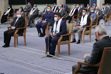 دیدار قهرمانان المپیک و پارالمپیک ایران در بازی‌های ۲۰۲۰ توکیو با رهبر معظم انقلاب