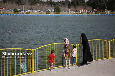 اسکان مسافران نوروزی در کمپ غدیر مشهد