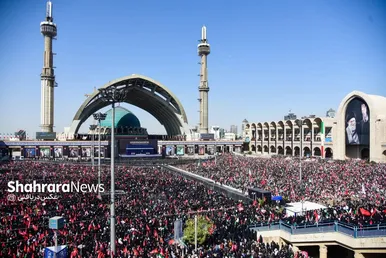 گزارش تصویری | عکس‌هایی از روز دوم وداع در مصلی بزرگ تهران (۱۴ تیرماه ۱۴۰۵)